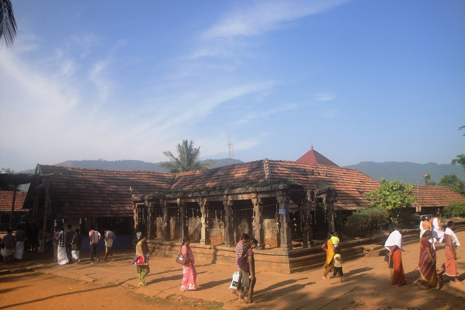 Thirunelli Maha Vishnu Temple in its mountain setting.
