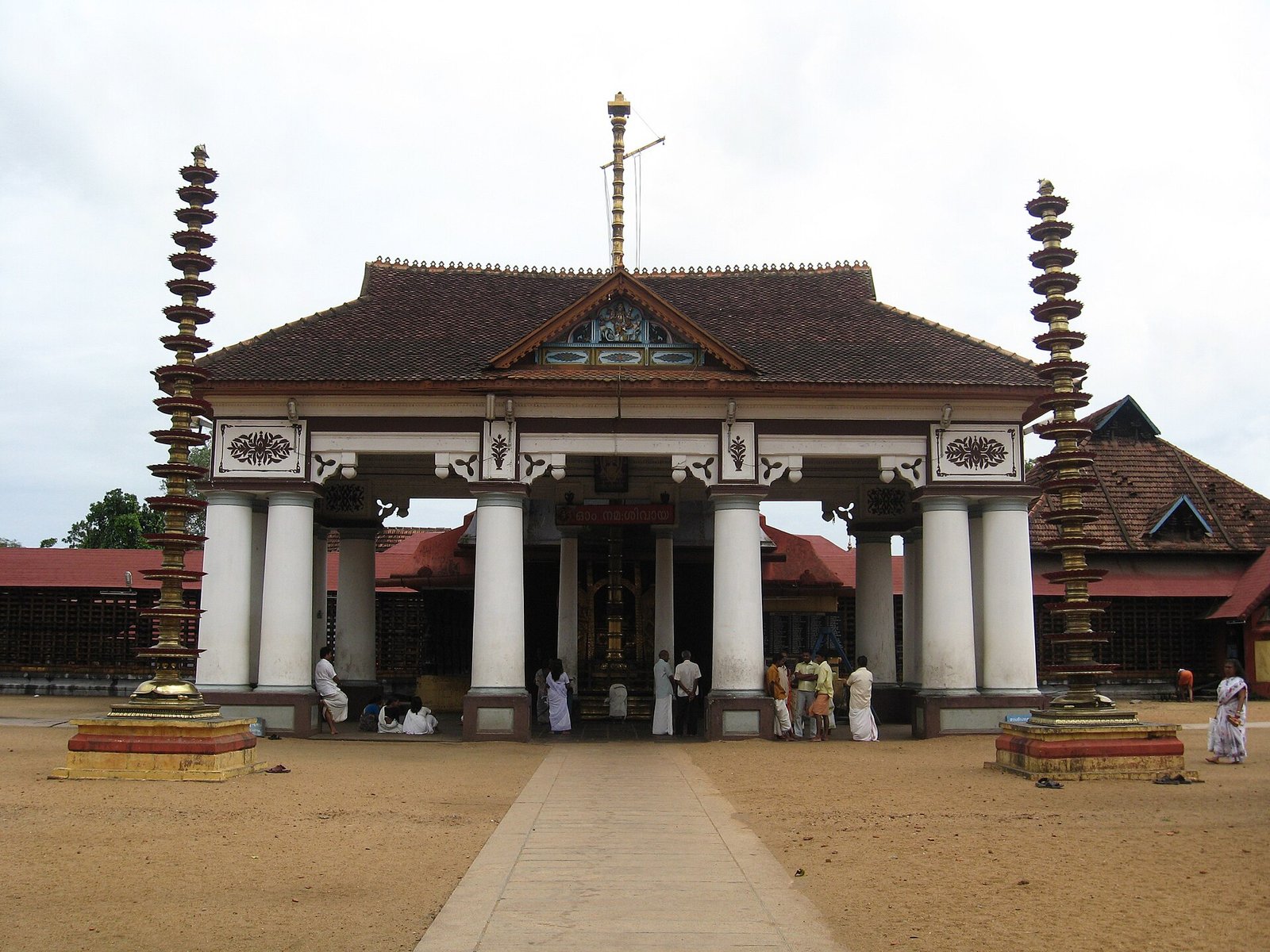 വൈക്കം മഹാദേവ ക്ഷേത്രത്തിന്റെ പ്രവേശനഭാഗം.